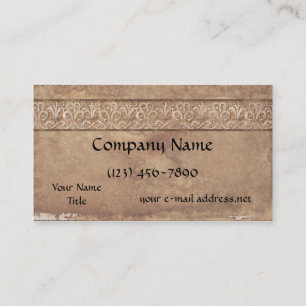 Vintage Mediaeval Manuscript Aged Paper Business Card