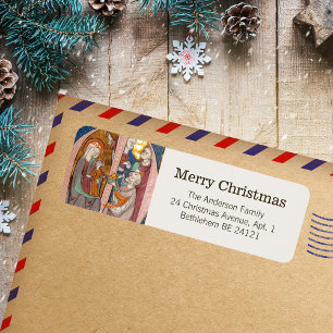 Vintage Mediaeval Religious Catholic Christmas