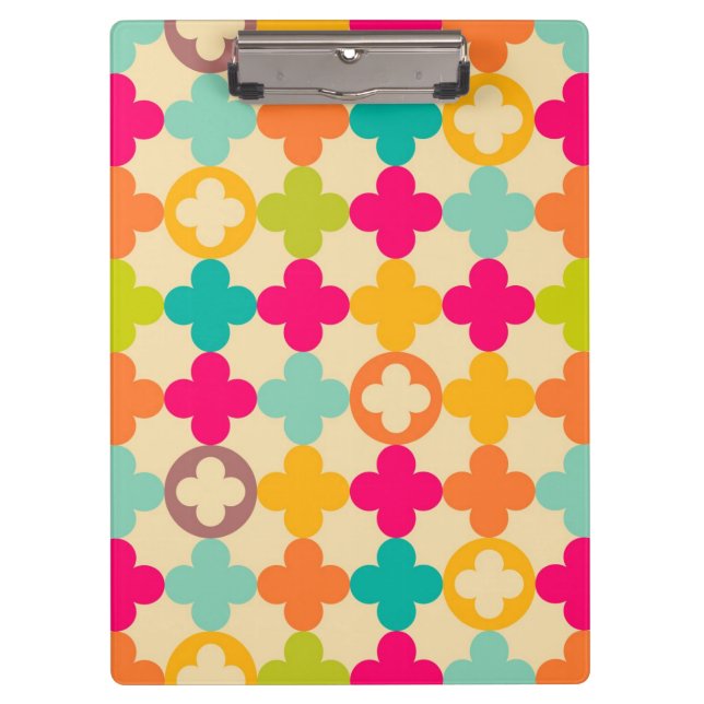 Vintage mediaeval rosette pattern clipboard (Front)