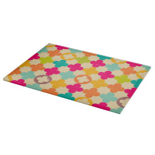 Vintage mediaeval rosette pattern cutting board