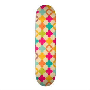 Vintage mediaeval rosette pattern skateboard