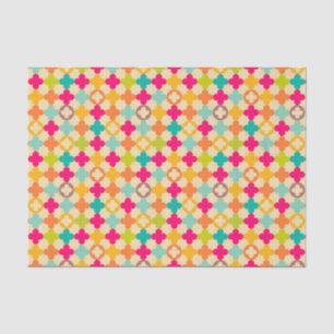 Vintage mediaeval rosette pattern tissue paper