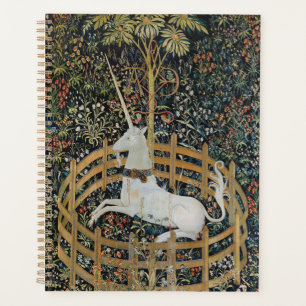 Vintage Mediaeval Unicorn in Captivity Art Planner