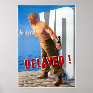 Vintage Medical Venereal Disease Poster