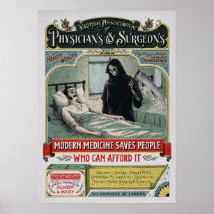 Vintage Medicine Advertisement Art Poster