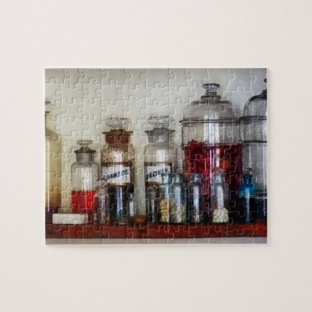 Vintage Medicine Bottles Jigsaw Puzzle (Horizontal)