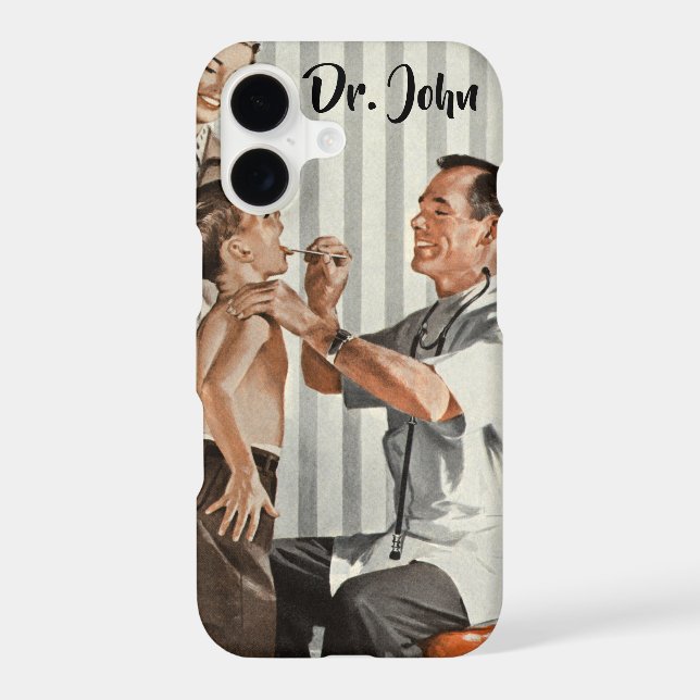 Vintage Medicine, Paediatrician Doctor with Patien (Back)