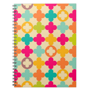 Vintage medieval rosette pattern notebook