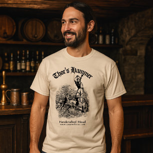 Vintage Medieval Viking Thor Template T-Shirt