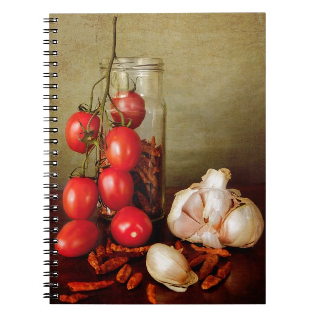 Vintage Mediterranean flavours Notebook (Front)