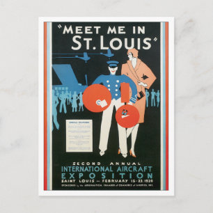 Vintage Meet Me In St.Louis Postcard