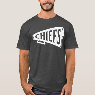 Vintage Megaphone Kansas City Chiefs White Chiefs  T-Shirt