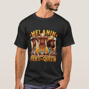 Vintage Melanin Rodeo Queen Retro Melanin Rodeo Co T-Shirt