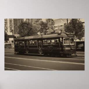 Vintage Melbourne tram Poster