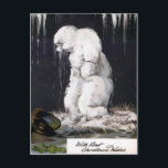 Vintage Melting Snowman Postcard<br><div class="desc">High quality,  custom restored vintage image.</div>