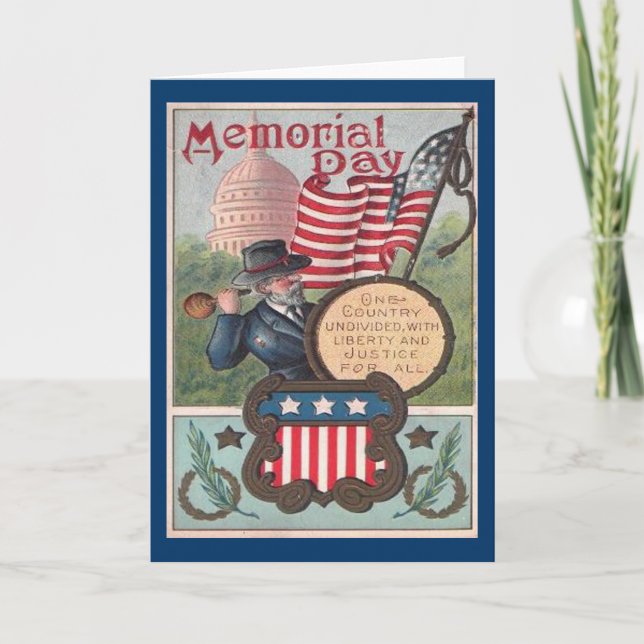 Vintage Memorial Day - One Country Card (Front)