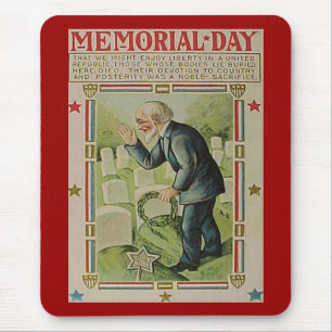 Vintage Memorial Day The Fallen Mouse Mat