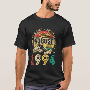 Vintage Men 30 Year Old Gift Funny August 1994 30t T-Shirt