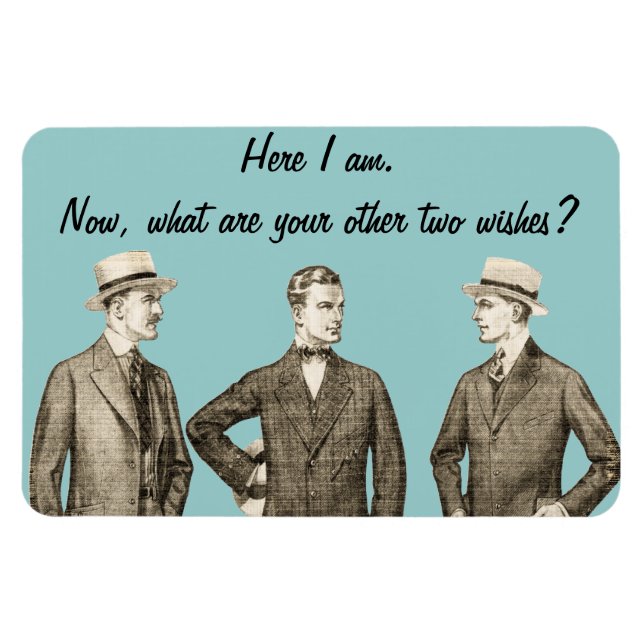 Vintage Men Magnet (Horizontal)