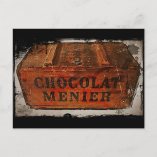 Vintage Menier Chocolate Crate Postcard
