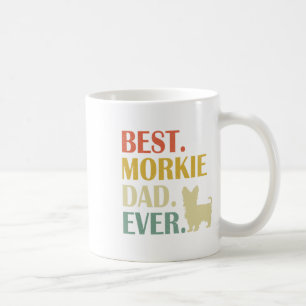 Vintage Mens Best Morkie Dog Dad Ever Fathers Day  Coffee Mug