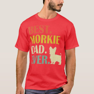 Vintage Mens Best Morkie Dog Dad Ever Fathers Day T-Shirt