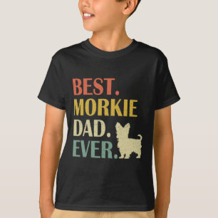 Vintage Mens Best Morkie Dog Dad Ever Fathers Day T-Shirt