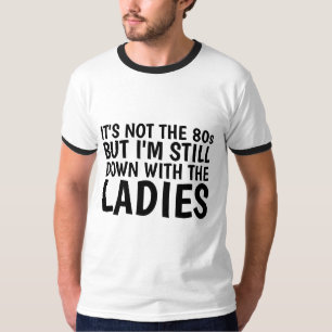 Vintage Men's T-shirts, 80s DOWN WITH THE LADIES T-Shirt
