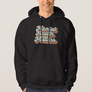 Vintage Mental Health Matters Human Brain Illness  Hoodie