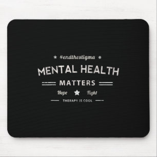Vintage Mental Health Problems Hope And Fight Ther Mouse Mat