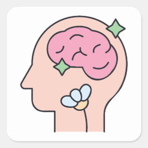 Vintage Mental Health Sticker one day at a time