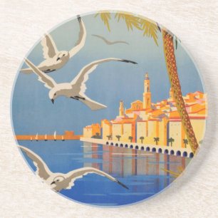 Vintage Menton CoTe D'azur Coaster