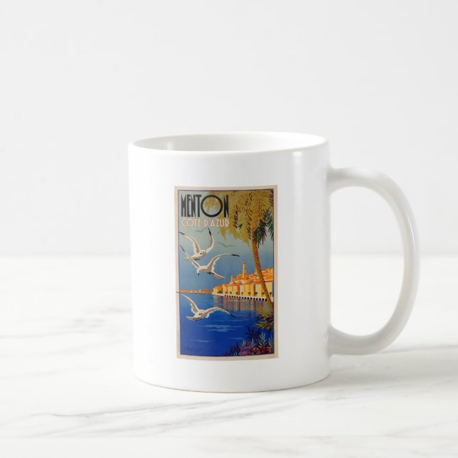 Vintage Menton CoTe D'azur Coffee Mug (Right)