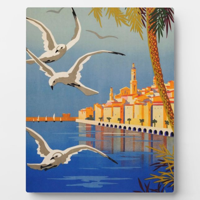 Vintage Menton CoTe D'azur Plaque (Front)