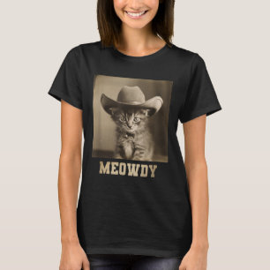 Vintage Meowdy Cat  T-Shirt