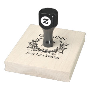 Vintage Mercantile Grains French Script Rubber Stamp