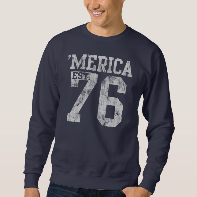 Vintage 'Merica Est. 1776 Sweatshirt (Front)