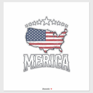 Vintage Merica Patriotic Flag Map Shirt Design_1