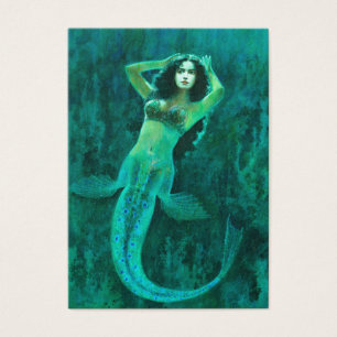 Vintage Mermaid ACEO Business Card