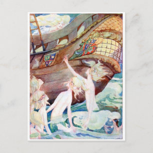 Vintage Mermaid by Anne Anderson Postcard