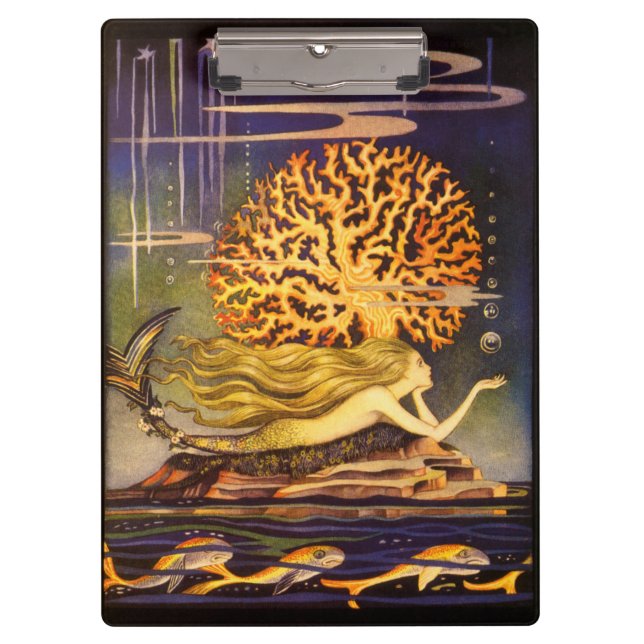 Vintage Mermaid Clipboard (Front)