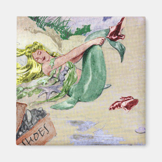 Vintage Mermaid in Colour Magnet