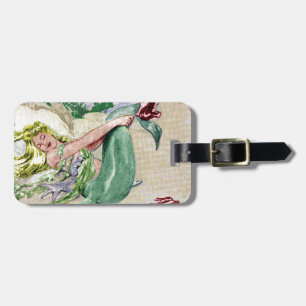 Vintage Mermaid Luggage Tag