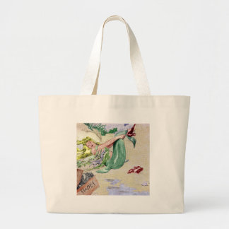 Vintage Mermaid Merchandise Large Tote Bag