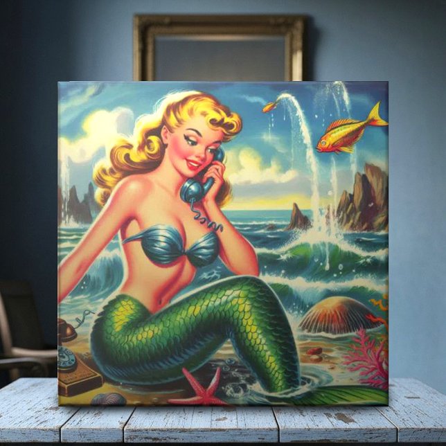 Vintage Mermaid Pin Up Tile (Creator Uploaded)