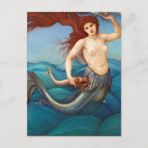 Vintage Mermaid Postcard