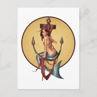 Vintage Mermaid Postcard