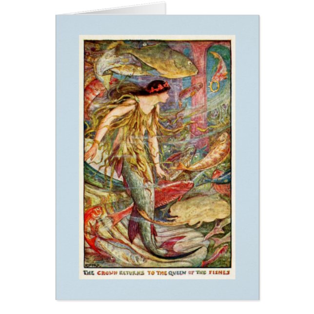 Vintage - Mermaid Queen of the Fishes, (Front)