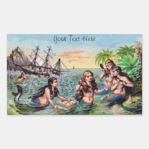 Vintage Mermaid Stickers