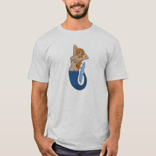 Vintage Mermaid Tattoo Art T-Shirt